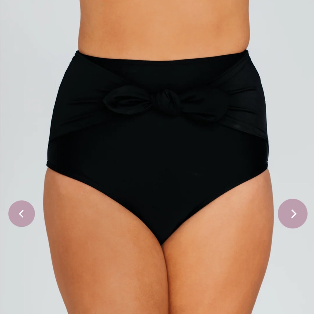 DM Fashion Front Tie High Waist Bottom -Black